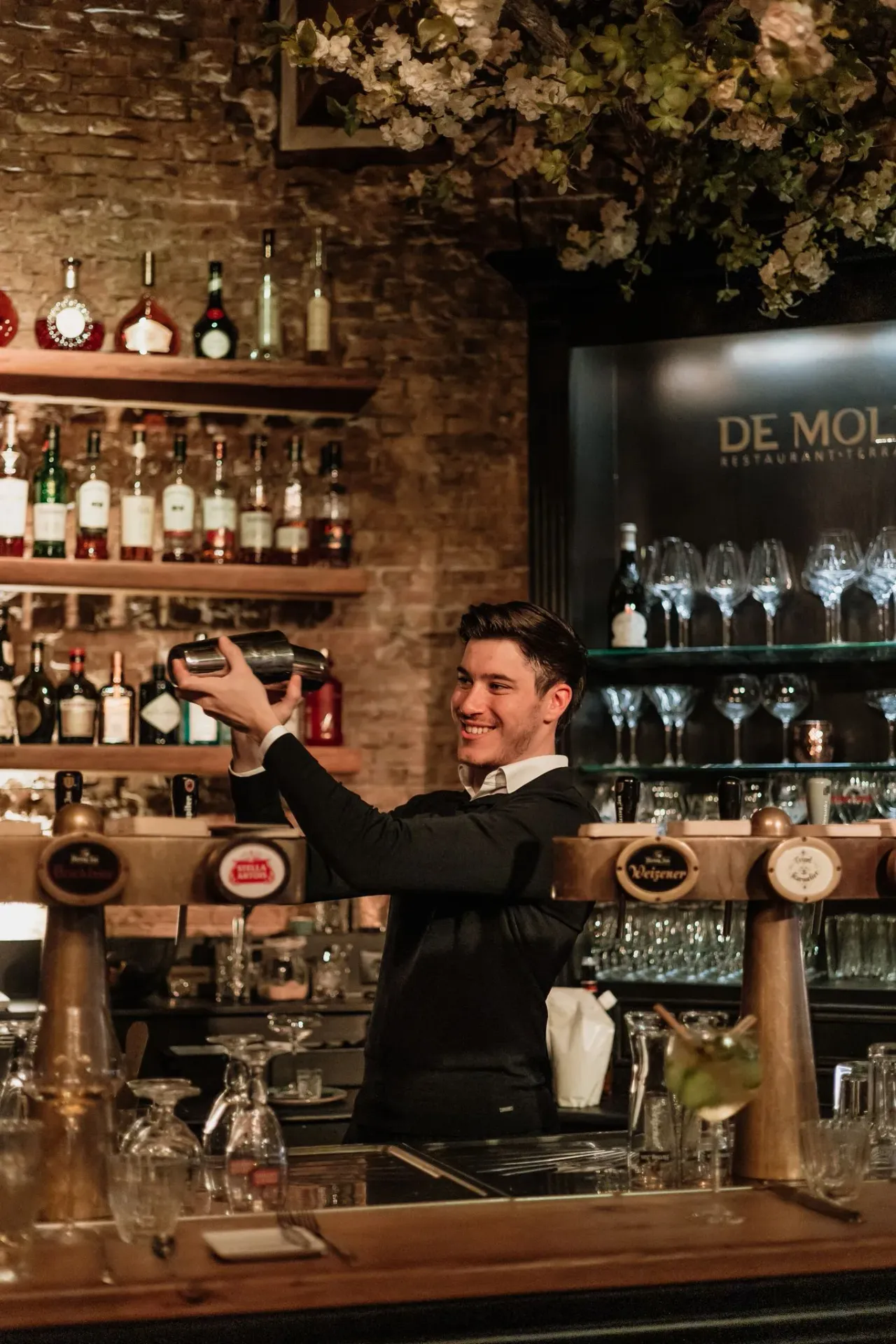 Sfeer foto van de bar